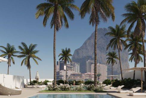 9. Piscina con Peñon